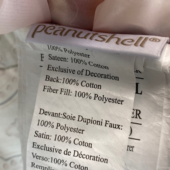 The Peanutshell crib comforter roses polka dot pink princess cottagecore girls - Picture 6 of 8